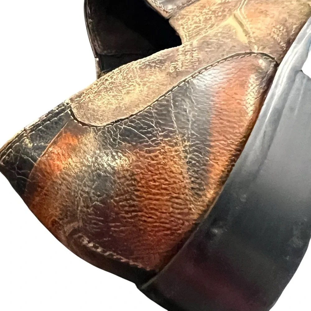 FI-6193 Multi Color Leather Pointed toe Slip on Loafer Fiesso Aurelio Garcia 42 - Picture 12 of 16